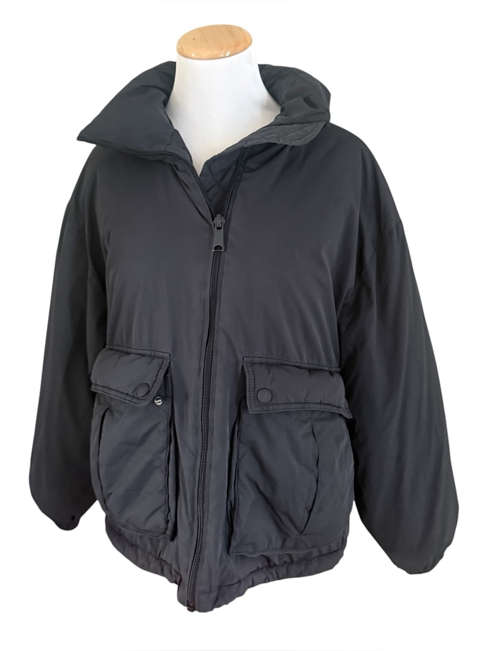 We The Free Black Duvet Puffer Jacket